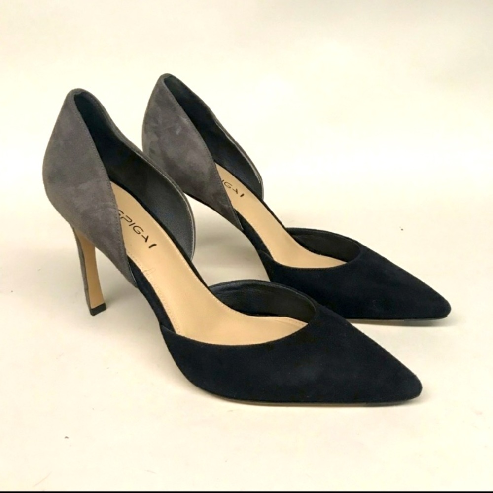 Via spiga two tone suade pumps Size 8